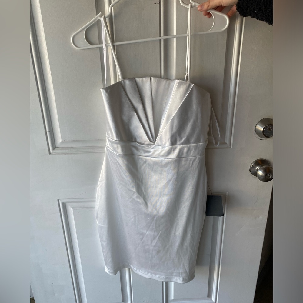 White Satin LuLu’s Cocktail Dress